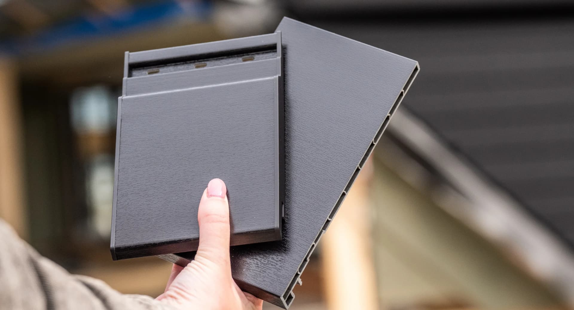 Keralit dakrand & sponningdeel 143 kleurmonsters in Grafietzwart