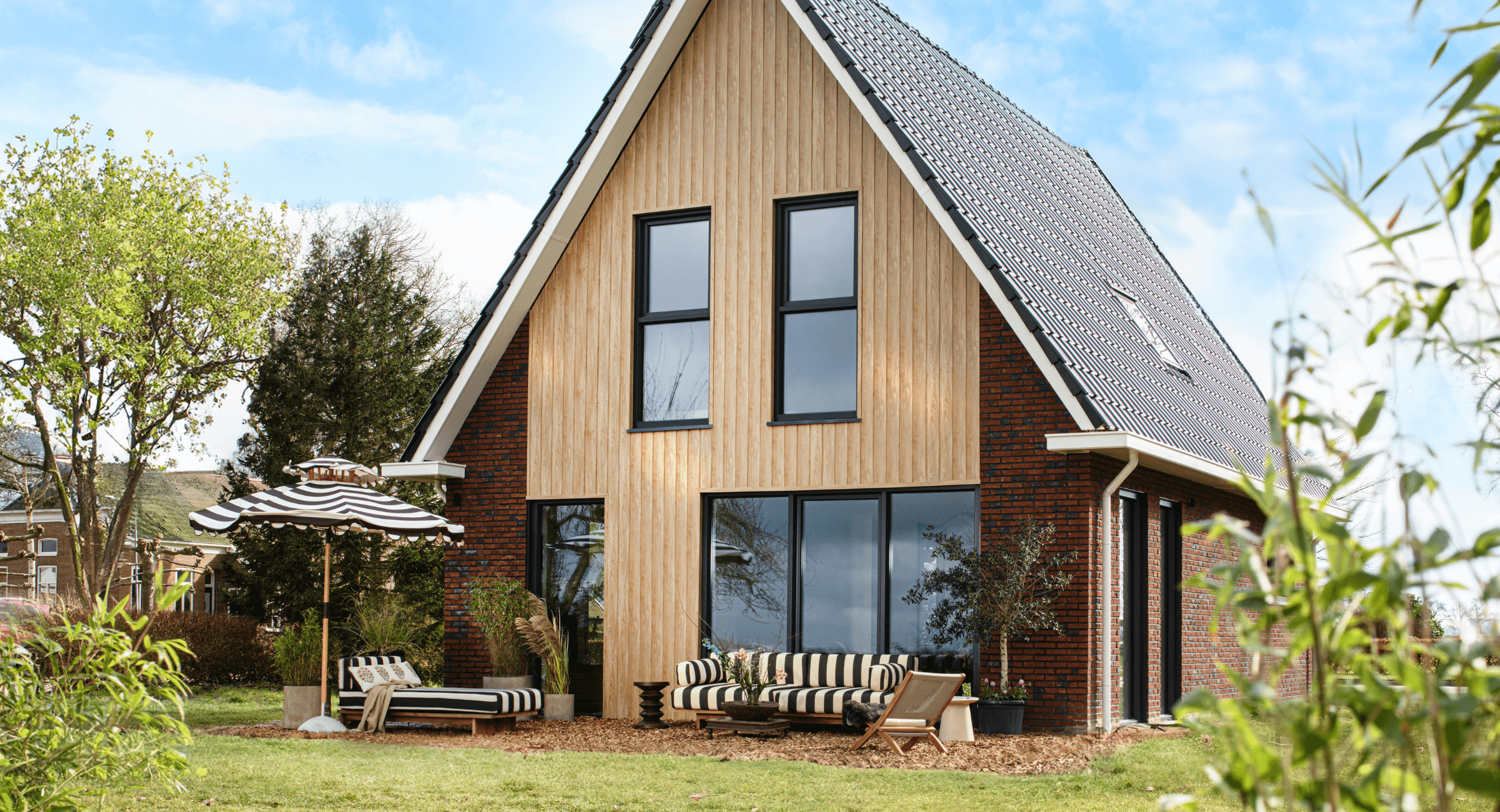 Keralit gevelbekleding in natuur eiken