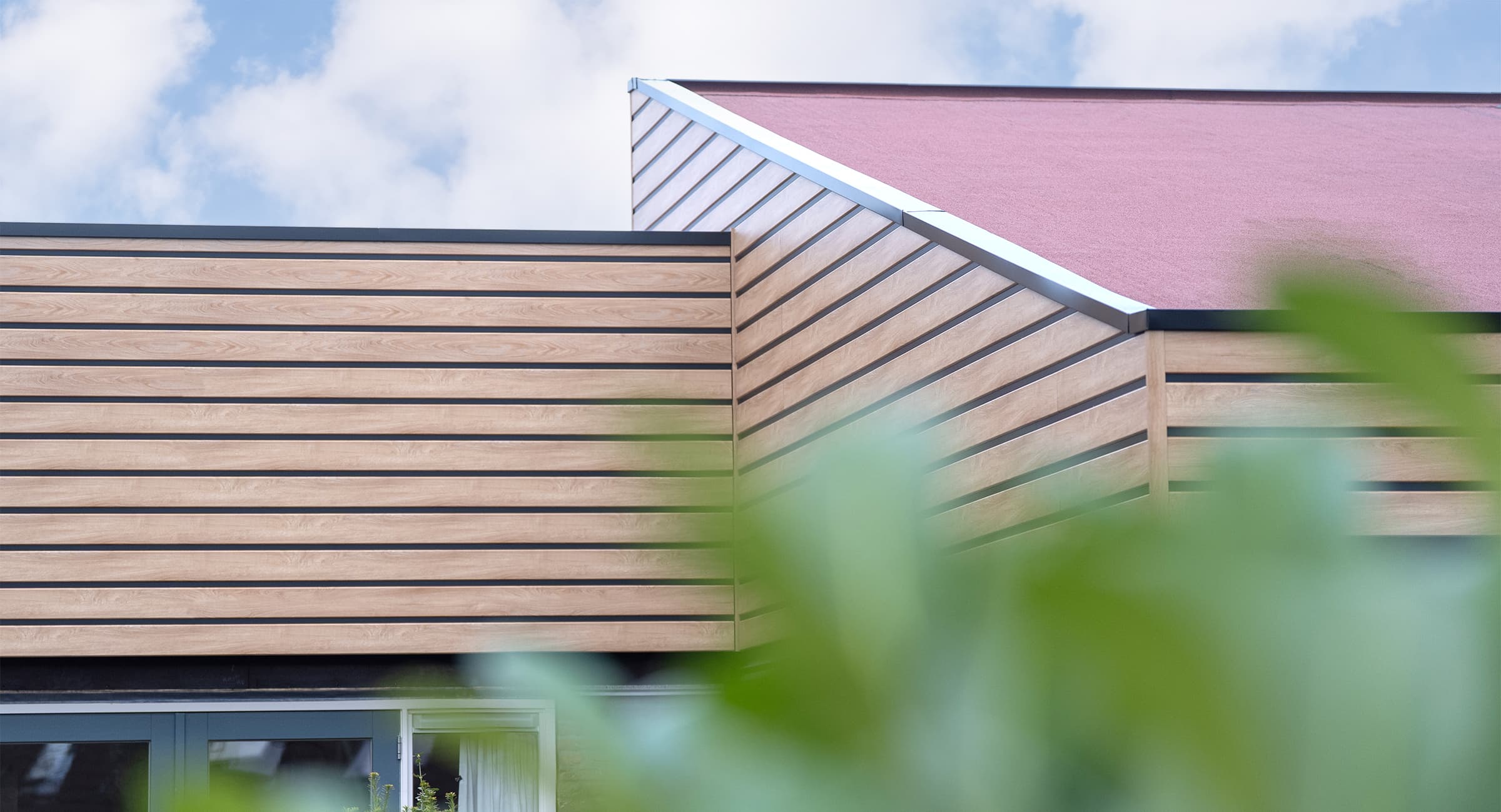 Keralit Sponningdeel 143 mm in natuur eiken met Shadowline profiel