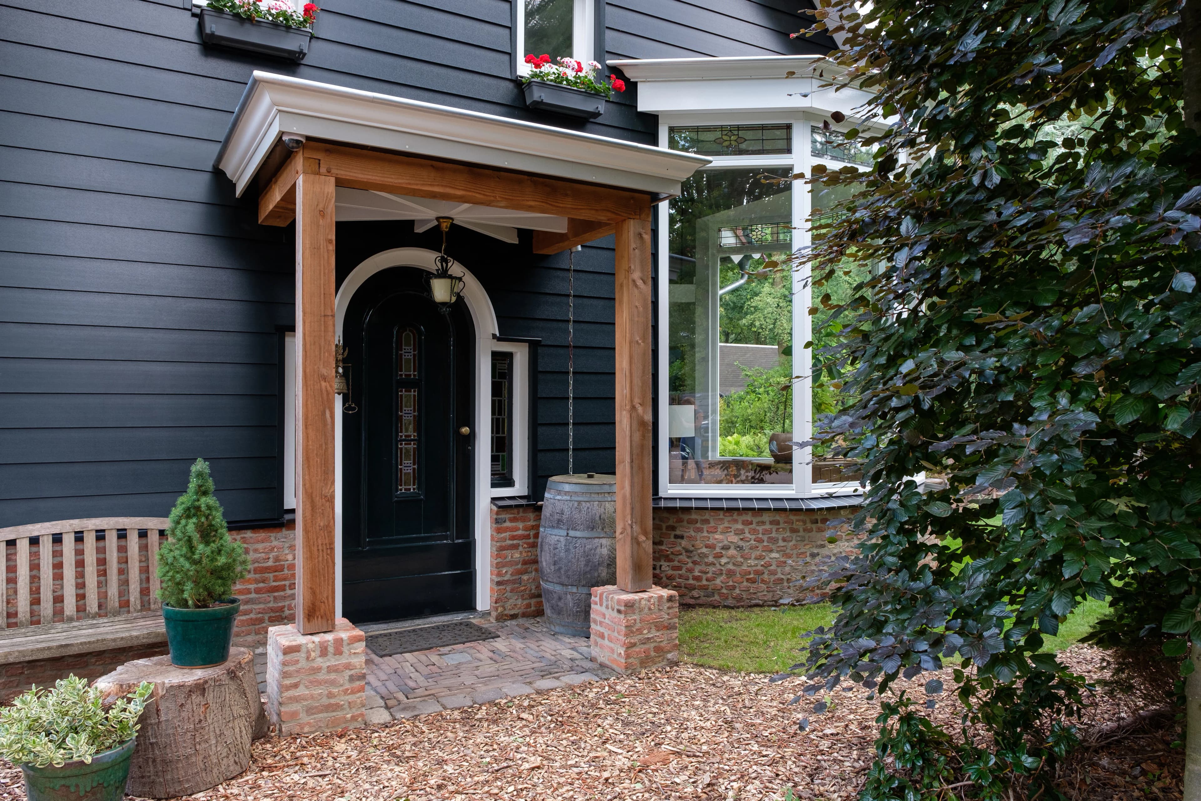 Gevelbekleding potdeksel 177  - woning op vakantiepark