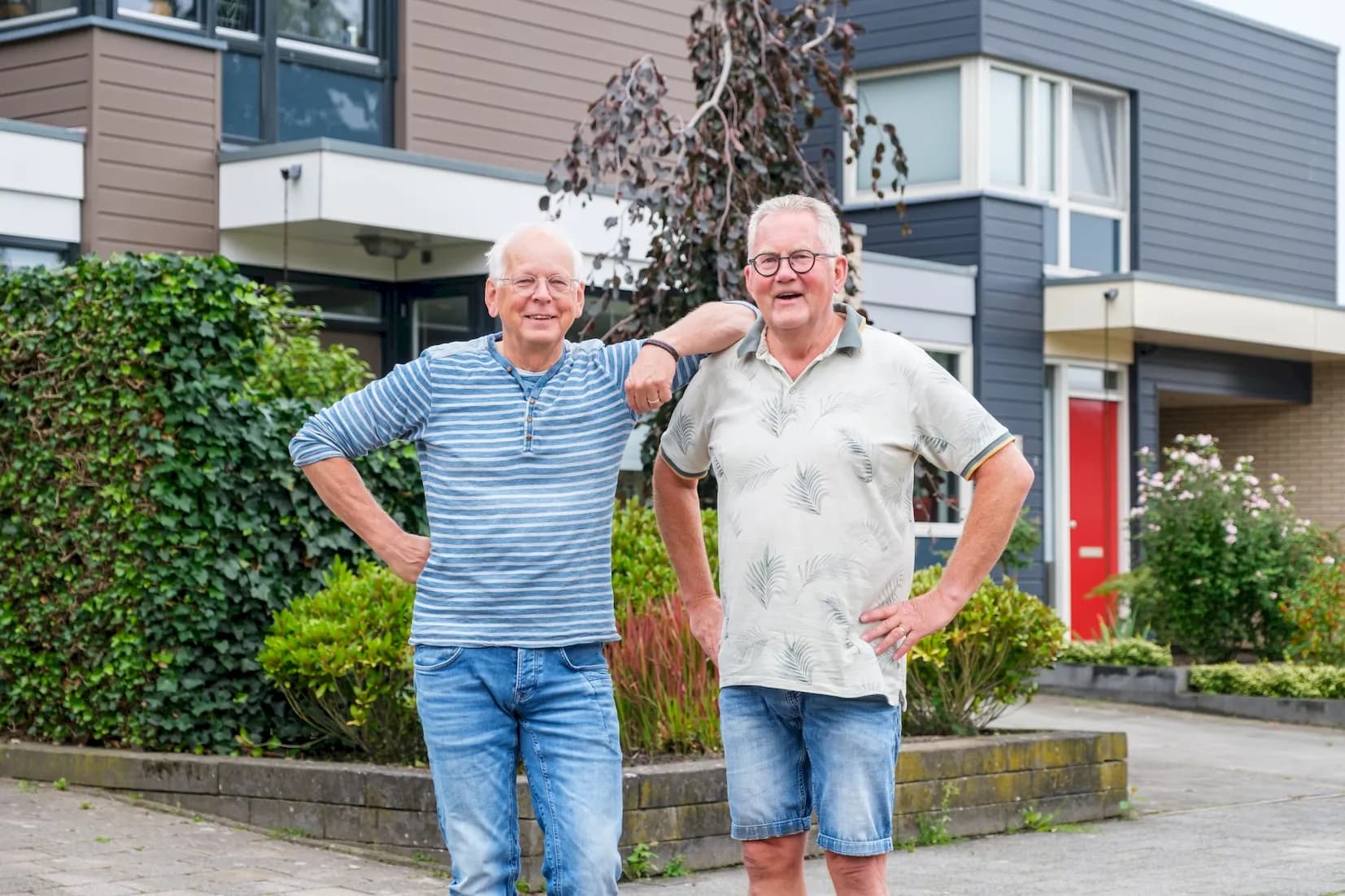 Een wijk vol Keralit. de buurmannen